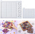 LET'S RESIN Large Tic Tac Toe Resin Mold 2Pcs, Tic Tac Toe Molds for Resin Casting, Large Epoxy Resin Silicone Molds for DIY Tabletop Board Game,T...