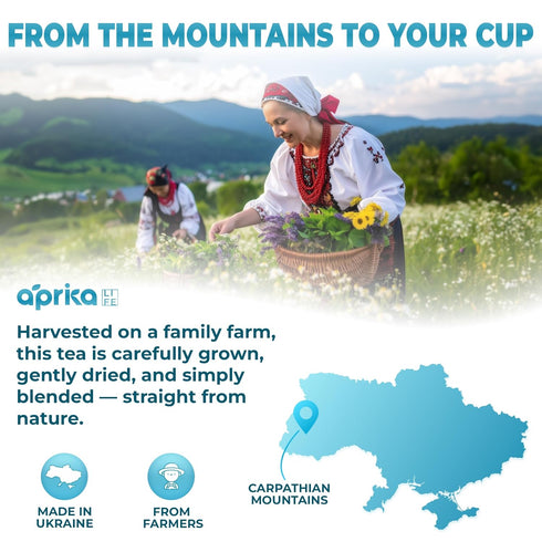 Aprika Life Sleep Tea for Bedtime Relaxation & Stress Relief – Natural Caffeine-Free Herbal Nighttime Tea with Chamomile, Lavender, Mint & Hibiscu...