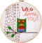 Who Loves You? Stamped Embroidery Kit-8" Round......