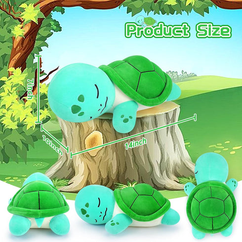 Turtle Stuffed Animal,Cute Plushies Turtle Pillow,Cute Stuffed Animal Plush Toys Turtle Plush,Soft Tortoise Body Pillow Gifts for Kids Adults Birt...