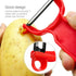 Original Vegetable Peeler Carbon Steel Blade 3-Pack Red/Green/Yellow...