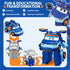 Super Wings Transformer Toys 5" Action Figure Supercharged Tobot Leo, 3 in 1 Rescue Bots Transforming Airplane Car Robot Toys, Educational Toys fo...