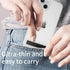 Mini Phone Kickstand, Folding Invisible Portable Metal Cell Phone Stand Holder for Desk, Compatible with iPhone, Samsung and All Cellphones, Black...