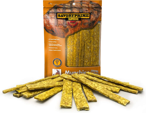 Savory Prime 12-Pack Munchie Strips, 5-Inch, Chicken...