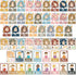 gisgfim 51Pcs ASL Alphabet Line Bulletin Board Set Sign Language Flash Cards ABC Number Learning American Sign Language Poster Wall Decor for Kid ...