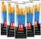 Acrylic Paint Brush Set, 5 Packs / 50 pcs Nylon Hair Brushes for All Purpose Oil Watercolor Painting Artist Professional Kits...