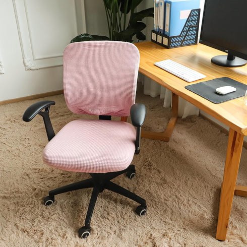 FORCHEER Desk Chair Cover, Stretch Office Chair Covers Two Piece for Split Office Chair Stretchable...