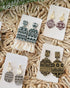 Keoker Aztec Silk Screen Stencils for Polymer Clay, 3PCS Aztec Silk Screen for Polymer Clay, for Printing on Jewelry Clay Earrings Decoration, Eac...