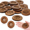 30 Pieces Large Size Wood Buttons 2.36 Inch Round Sewing Button 4 Holes Large Buttons for Crafts Sewing Large Wooden Buttons for DIY Clothing Bag ...