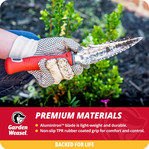 Garden Weasel Multi-Use Transplanter | Dig, Cultivate, Plant, Weed | Planting and Gardening Hand Digging Tool, Heavy Duty Trowel, Mini Gardening S...