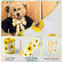 Sunflower Ribbon Wired Ribbon 6 Rolls 40 Yards Wired Edge Yellow Ribbon 2.5 Inch Burlap Ribbon Plaid Stripe Summer Fall Ribbon Floral Ribbon for B...