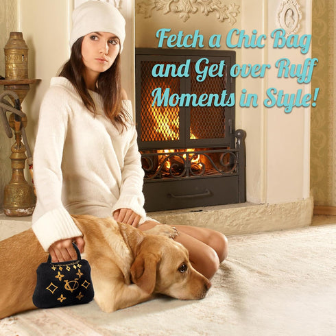 Dog Diggin Designs Runway Pup Collection | Unique Squeaky Parody Plush Dog Toys – Haute Couture Purses & Handbags...