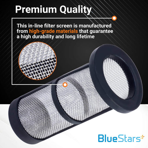 BlueStars 2 Packs Ultra Durable 48-222 in-line Filter Screen Replacement Part by Blue Stars - Exact Fit for Zodiac Pool Cleaners...