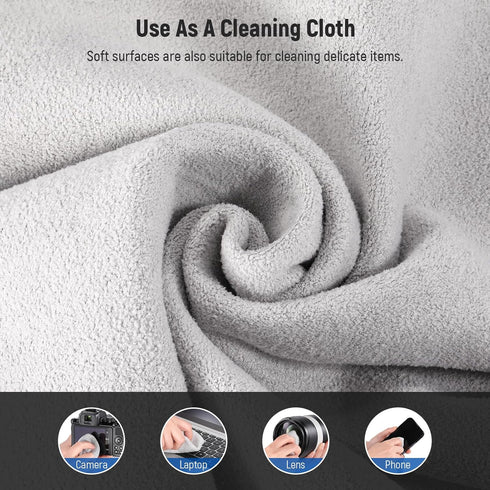 Neewer Camera Lens Wrap Foldable Camera Lens Bag Insert, 18.5"x18.5"/47x47cm Self Adhesive Magic Cloth Protective Anti Scratch Camera Sleeve Wrapp...