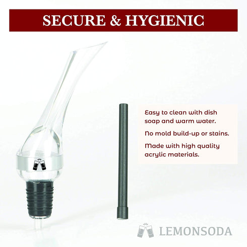 LEMONSODA Wine Aerator Pourer - Essential Wine Aerator Pourer Spout Clear...