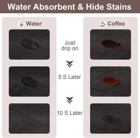 Coffee Mat, Absorbent Dish Drying Mat for Kitchen Counter, Fashion Style Coffee Bar Accessories for Coffee Maker Espresso Machine Dish Rack 12"x 2...