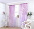 ICYANG Lavender Curtains Lilac Leaf Purple Vine Willow Tulle Room 78.6 x 39.3 Inch Sheer Drape Panel Valances for Living Room Bedroom Balcony Door...