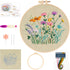 MAMUNU Embroidery Kit for Beginners Adults, Cross Stitch Kits, Stamped Cross Stitch Kits, Flower Embroidery Kit with Printed Embroidery Cloth, Emb...
