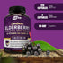 NutriFlair Sambucus Elderberry, 120 Veggie Capsules - 5 in 1 Immune Support and Antioxidant Supplement with Vitamin C, Vitamin D3 5000 IU, Zinc, G...