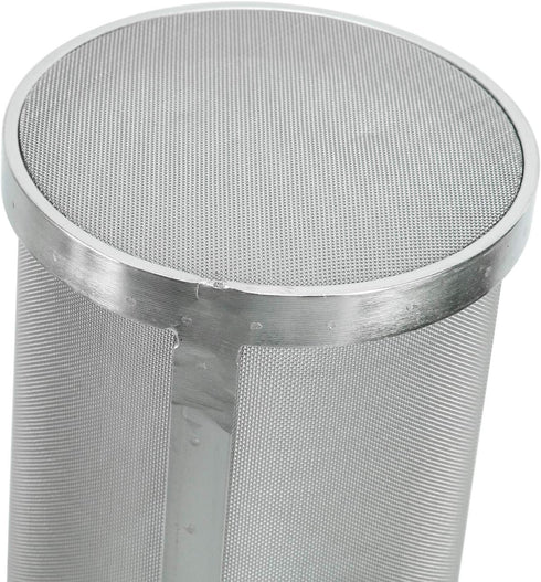 4 X 10 Inch Hop Spider 300 Micron Mesh Stainless Steel Hop Filter Strainer Hopper for Home Brewing Beer Tea Kettle (4"X10")...