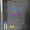 Clear Acrylic 12"x8" Magnetic Dry Erase Board for Fridge, Erasable Planner Schedule Board Calendar Whiteboard for Refrigerator with 2 Markers and ...