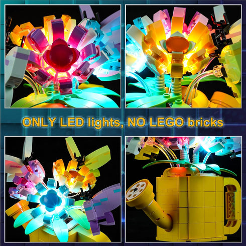 Vaodest LED Light for Lego 31149 Flowers in Watering Can,Design and Configuration Compatible with Model 31149 (LED Light Only, Not Building Block ...