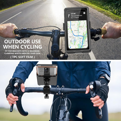 Waterproof Phone Case, IP68 Full-Body Rugged Dropproof Shockproof, 6.9'' Universal Outdoor Swimming Snorkeling Surfing Underwater Photo Video Prot...