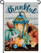 Thankful Nautical Pumpkin Lantern Home Decorative Garden Flag, Thanksgiving Yard Lawn Fall Coastal Outside Decor, Autumn Farmhouse Beach Outdoor S...
