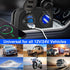 3 in 1 Tent Type Panel, 2 Hole USB Socket Tent Panel, PD Charger Socket + QC3.0 Dual USB Car Charger + 12V/24V Cigarette Lighter Socket + LED Volt...
