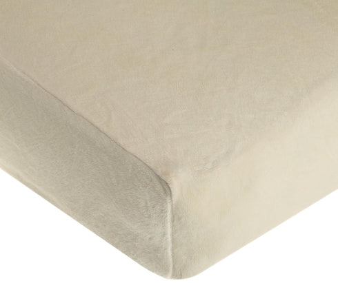 American Baby Company Heavenly Soft Chenille Fitted Crib Sheet 28" x 52", Warm and Cozy Neutral Chenille Sheet, Cream, for Boys and Girls, Fits Cr...