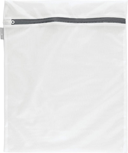 iDesign Mesh Laundry Bag Built in Zipper for Delicates, 16" x 0.5" x 20", Large...