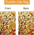Louise Maelys Welcome Fall Garden Flag 12x18 Double Sided, Small Burlap Autumn Maple Tree Birds Garden Flag Fall Thanksgiving Outside Outdoor Hous...