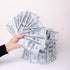 50 PCS Edible 100 Dollar Bill Image Cupcake Toppers Made of Wafer Paper Fake Money Cake Decoration for Baby Shower Birthday Anniversary Party Supp...