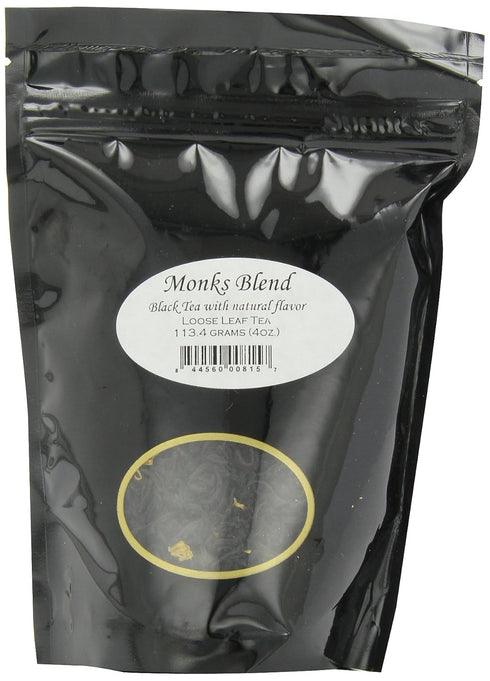 English Tea Store Loose Leaf Pouches, Monks Blend Flavored Black Tea, 4 Ounce...