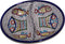 Holy Land Market Tabgha Ceramic Serving Dish - Jewish Seder Plate, Hand Painted Floral, Oval, 7.5 in, Microwave & Dishwasher Safe...