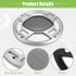 ACROPIX 6" Car Speaker Grills Cover Mesh Round 6 Inch Audio Speaker Subwoofer Guard Protector Case with Mounting Screws Iron Silver Tone Black - P...