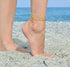 DEARMAY Gold Ankle Bracelets for Women, 14K Gold Anklets for Women Waterproof Cuban Link Anklets Set Layered Anklet Bracelets for Women Anklet for...