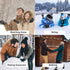 2 Pairs Winter Magic Gloves Stretchy Warm Black Knit Gloves for Men or Women (One Size Fits All)...