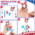 6 Pcs Nurse Pen Set Include 4th of July Gnome Retractable Nurse Badge Reel Highlighter Permanent Marker Retractable Ball Pen LED Flashlight Keycha...