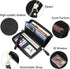 Badiya Womens Wallet RFID Blocking Credit Card Holder Large Capacity Leather Zip Around Wallets Clutch Wristlet...