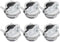 6PCS 1 inch NM Cable Clamp Type Connectors for Metallic Conduit Protect Cables Silver...
