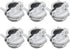6PCS 1 inch NM Cable Clamp Type Connectors for Metallic Conduit Protect Cables Silver...
