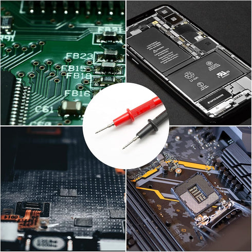 2 Pairs 82cm/32.3" Digital Multimeter Banana Plug Connector Voltmeter Test Lead Probe Wire Cable 1000V...