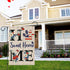 Home Sweet Home Patriotic Garden Flag 4th of July Floral Flag 12x18 Inch Double Sided, America Independence Day Flag Memorial Day Butterfly Yard B...