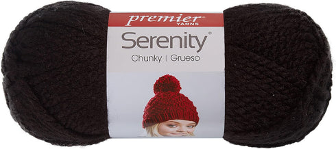 Premier Yarns Serenity Chunky Yarn - Solid-Raven, 3 Pack......