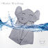 YOYOO Premium Baby Bath Towel – Viscose Derived from Bamboo, Baby Hooded Towels - Newborn Essential Cute Grey Little Elephant -Perfect Baby Regist...