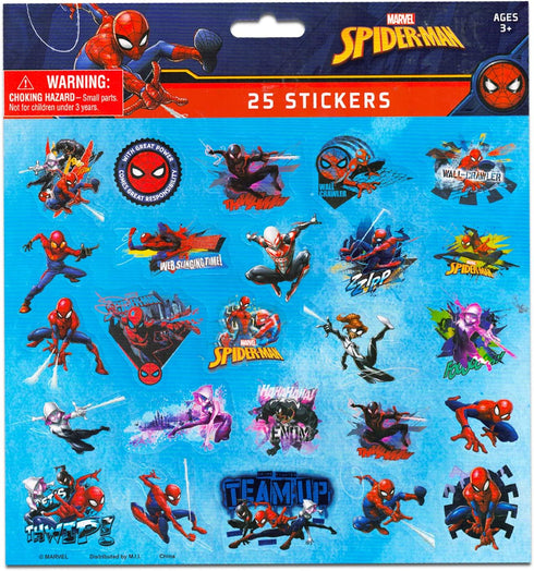 Spiderman Sidewalk Chalk Set for Kids - Bundle with 5 Spiderman Jumbo Chalk Sticks with Chalk Holders Plus Stickers, More | Spiderman Outdoor Toys...