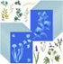 gyepin 80 Sheets Sun Print Paper Kit A5 Cyanotype Paper High Sensitive Sun Art Paper Nature Printing Paper Solar Drawing Paper for Kids Adults Art...