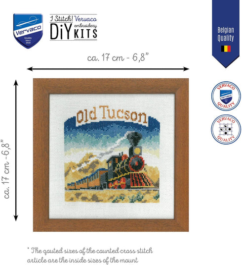 Vervaco Cross Stitch Embroidery Kits, Wall Decoration, Pre-Printed Embroidery Set, Embroidery Picture, 100% Cotton, Embroidery templates 6.70 x 6....