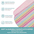 Spasilk Washcloth Wipes Set for Newborn Boys & Girls, Soft Terry Washcloth Set, Pack of 20, Pink Lines, 20 Pack...